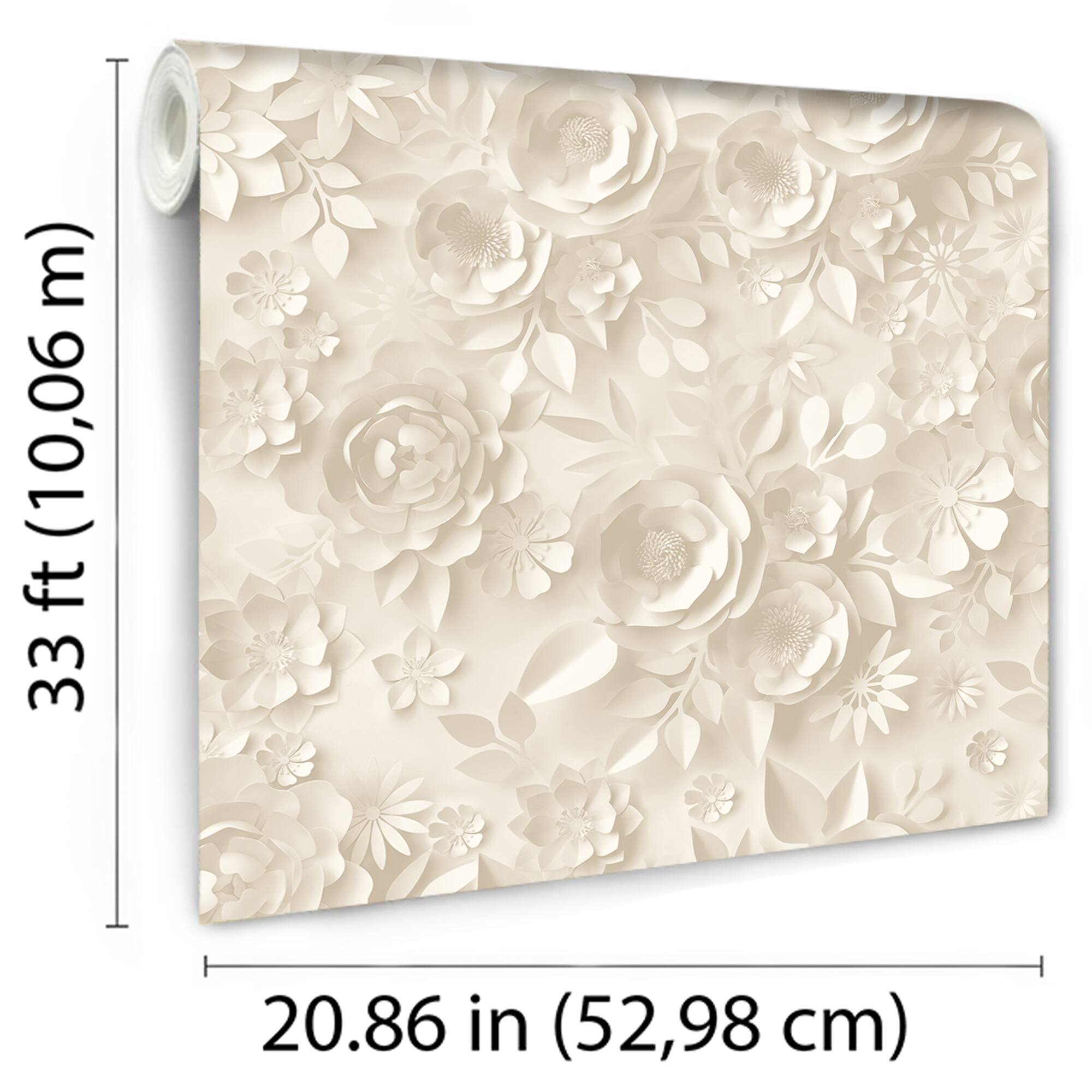 Designs Direct Paper Flowers Wallpaper
